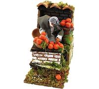 Joy Christmas Pastore per Presepe in Movimento 14 cm x 9 cm Venditore di Arance