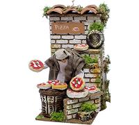 Joy Christmas Pastore per Presepe in Movimento 14 cm x 9 cm Venditore di Pizza