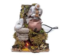 Joy Christmas Pastore per Presepe in Movimento 20 cm x 14 cm Il Ricottaio Statuina Grande 15 cm - 49562
