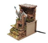 Joy Christmas Pastore per Presepe in Movimento Aggiusta Sedie 14 cm x 9 cm Acconciasegge