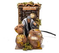 Joy Christmas Pastore per Presepe in Movimento Il Bottaio 14 cm x 9 cm Terracotta
