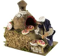 Joy Christmas Pastore per Presepe in Movimento, mestiere Pizzaiolo 14X9 cm