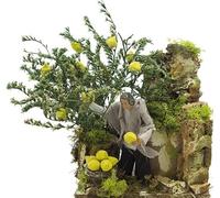 Joy Christmas Pastore per Presepe in Movimento, Mestiere Raccoglitore di Limoni 14X9 cm, 43142