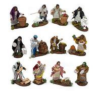Joy Christmas Personaggi per presepe Statuine in Terracotta Caltagirone Pastori 10 cm - 43146