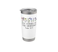 Joy Comes in the Morning Sign Christian Scripture Psalm 30:5 Bicchiere termico in acciaio inox doppia parete
