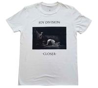 Joy Division Classic Closer White ufficiale Uomo maglietta unisex