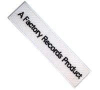 Joy Division Factory Records Tessuto Toppe da Stirare (Taglia Unica) (Bianco, Nero)
