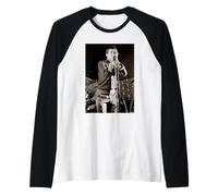 Joy Division Ian Curtis Singing Live 1979 di Martin O'Neill Maglia con Maniche Raglan