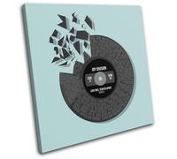 Joy Division Love Will Tear us apart Record Lyrics Song Vinyl Canvas Art Print