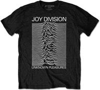 Joy Division: Rock Off - Unknown Pleasures White On Black (T-Shirt Unisex Tg. L)