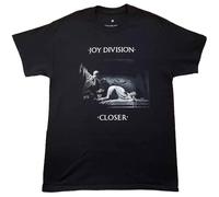 Joy Division T Shirt Classic Closer Band Logo Nuovo Ufficiale Uomo Nero Size L