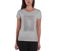 Rock Off Joy Division Ladies T-Shirt: Space Lady (X-Small) - Large - Grey - Ladies