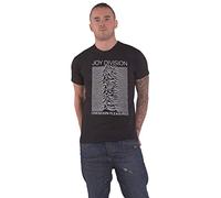 Joy Division T Shirt Unknown Pleasures Bianca On Nero Logo Ufficiale Uomo Nero Size XXL
