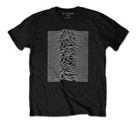 Joy Division 'Unknown Pleasures' (Nero) T-Shirt - NUOVO E UFFICIALE