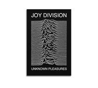 Joy Division Unknown Pleasures - Poster estetico decorativo da parete, stile vintage, su tela, per soggiorno, camera da letto, 30 x 45 cm, senza cornice