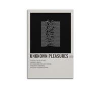 Joy Division Unknown Pleasures - Poster su tela, stile vintage, decorazione artistica da parete con musica e film, decorazione per soggiorno e camera da letto, 30 x 45 cm, senza cornice