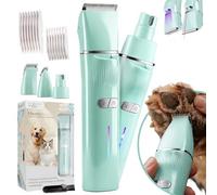 JOY & EMOTION Tosatrice professionale 6 in 1 per cani e gatti, con laser e luce UV per rilevare ferite | tagliacapelli senza fili | tagliacapelli per cani