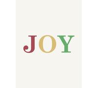 JOY: Hardcover Christmas Decor Book for Coffee Table Styling | Festive Lined Journal for Holiday Notes, Gift Ideas, Recipes & Winter Memories - Modern Aesthetic