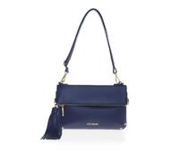Joy & Iman Borsa A Tracolla Chic In Pelle Con Tassello E RFID, Blu Navy