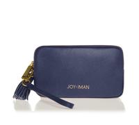 JOY & IMAN Portafoglio Chic In Pelle Con RFID, Blu Navy