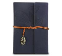 Joy & Inspiration Taccuino Diario in pelle Vintage con rilegatura a spirale Ricaricabile Diario di viaggio con Carta Kraft Fogli utilizzabile come blocco per Schizzi Quaderno Diarios