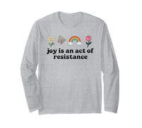 Joy is an Act of Resistance Rainbow Pride Month Human Rights Maglia a Manica