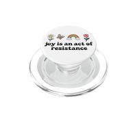 Joy is an Act of Resistance Rainbow Pride Month Human Rights PopSockets PopGrip per MagSafe