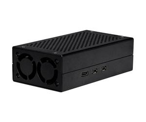 Joy-it ALU-CASE-M2 Custodia per scheda SBC ALU CASE for Pi5+M2 HAT / AI Kit Ad