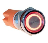 Joy-it Button12E-02 Interruttore a pressione Permanente Rosso (Ø x L) 12 mm x