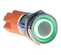 Joy-it Button12E-03 Interruttore a pressione Momentaneo Verde (Ø x L) 12 mm x