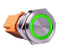 Joy-it BUTTON22B-M-GR BUTTON22B-M-GR Interruttore a pressione 250 V/AC 7 A 1 x