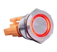 Joy-it Button22C-02 Interruttore 240 V 15 A Permanente Rosso (Ø x L) 24.8 mm x