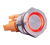 Joy-it Button22C-02 Interruttore 240 V 15 A Permanente Rosso (Ø x L) 24.8 mm x