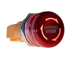 Joy-it Button22NA-01 pulsante di arresto di emergenza blocco meccanico Rosso,