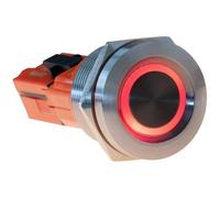 Joy-it Button22T-01 Interruttore Momentaneo Rosso, Blu (Ø x L) 22 mm x 38 mm
