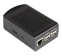 RPI CASE ALU BK4 - Custodia per Raspberry Pi 3, alluminio, nero