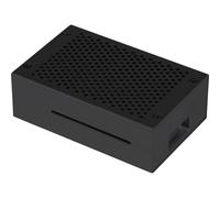 RPI CASE ALU01B - Alloggiamento per Raspberry Pi 4, alluminio, nero
