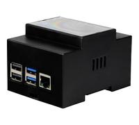 Joy-it RB-CaseP4+07B Supporto per guida DIN Adatto per (kit di sviluppo): Rasp