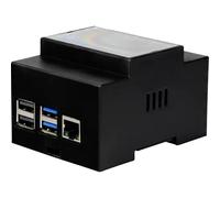 Joy-it RB-CaseP4+07B Supporto per guida DIN Adatto per (kit di sviluppo): Rasp