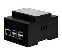 Joy-it RB-CaseP5-07B Custodia per scheda SBC per montaggio su guida DIN Nero