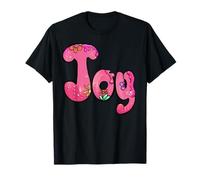Joy Name - Personalizzato in Retro Boho Flower Bubble Lettere Maglietta