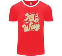 Joy On The Vie Nuovo Bambino Gravidanza Uomo Ringer Fotl