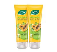 Joy Skin Fruit Face Wash con papaya per macchie e abbronzatura trasparente og...