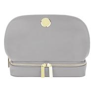 Joy Smart E Chic Custodia Da Viaggio In Vera Pelle Con Sezione Segreta, Grigio