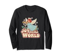 Joy To The World, Stile Angelo, per Le FESTIVITÀ Natalizie, Stile retrò Maglia a Manica