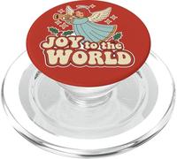 Joy To The World, stile angelo, per le festività natalizie, stile retrò PopSockets PopGrip per MagSafe
