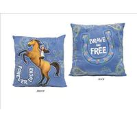 Joy Toy 19372 - Spirit Cuscino di Peluche in Ottica Jeans, Multicolore