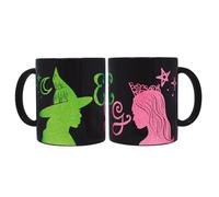 Joy Toy 24096 Wicked tazza in ceramica nera con motivi in glitter - 320 ml - in confezione regalo 12x9x10 cm