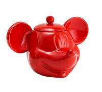 Joy Toy 62130 Mickey Mouse Biscottiera in Ceramica 3D Rossa, Rosso