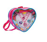 Joy Toy 65140 - Trolls Set Accessori in Zainetto a Cuore: Collana, Braccialetto e Due Anelli, 18 x 6 x 17 cm